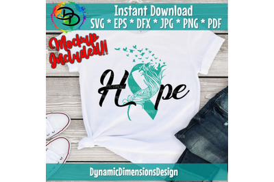 Teal Cancer, Cervical Cancer, Scleroderma, Feather, Bird, Interstitial