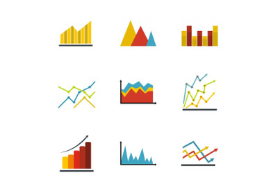 Scheme icons set, flat style