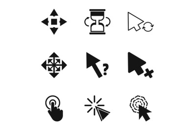 Boom icons set, simple style