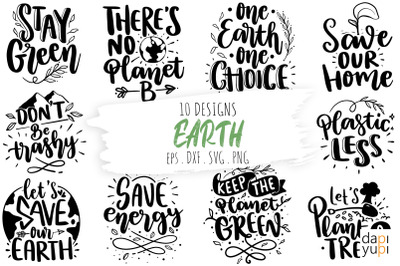 Earth Day Quotes Bundle, Earth Day SVG