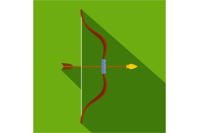 Archery icon, flat style