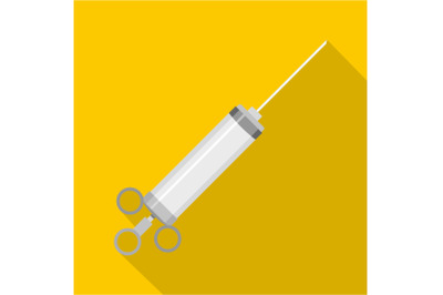 Injector icon, flat style