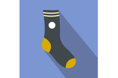 Sock icon, flat style