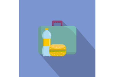 Breakfast icon, flat style