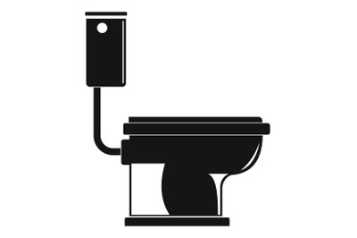 Toilet icon, simple style