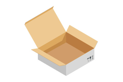 Container icon, isometric style