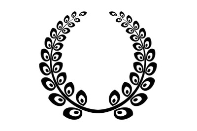 Wreath icon, simple style
