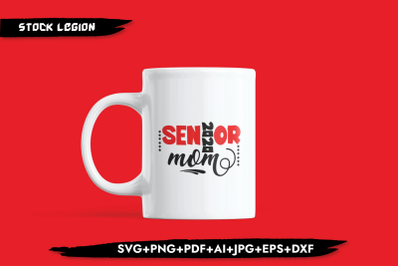 Senior Mom 2020 Red SVG