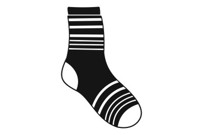 Boy sock icon, simple style