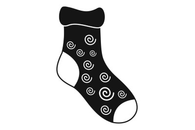 One sock icon, simple style