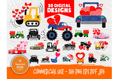 Vehicle SVG Bundle | Vehicles Svg | Transportation Clipart | Excavator