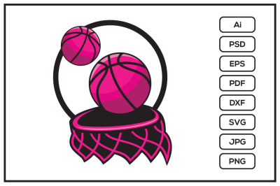 Basketball design illustration