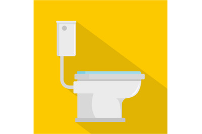 Toilet icon, flat style