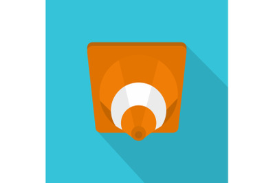 Cone icon, flat style