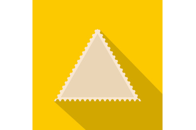 Small postage stamp icon, flat style