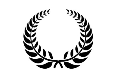 Victory wreath icon, simple style