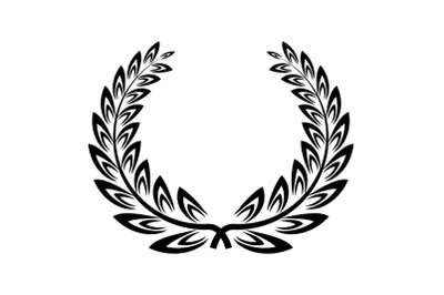 Certified wreath icon, simple style