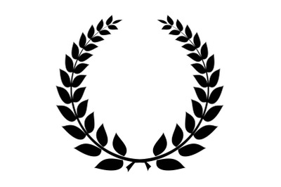 Champion wreath icon, simple style