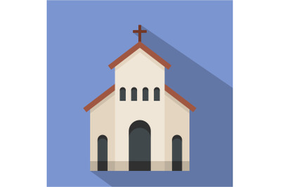 Religious church icon, flat style