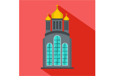 Eastern church icon, flat style