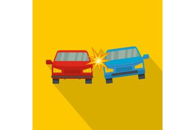 Boom car icon, flat style
