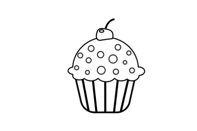 Birthday Cake outline Icons-06