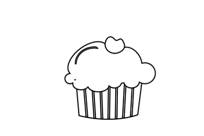 Birthday Cake outline Icons-09