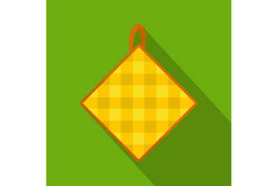 Potholder icon, flat style