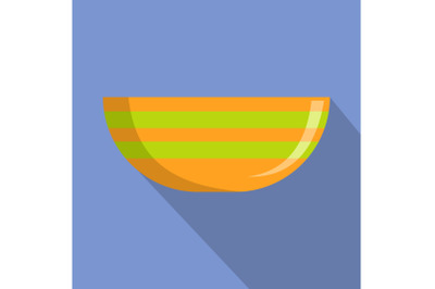 Bowl icon, flat style