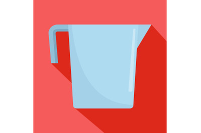 Beaker icon, flat style