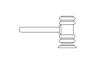 Legislation icon, outline style