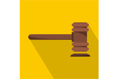 Legislation icon, flat style