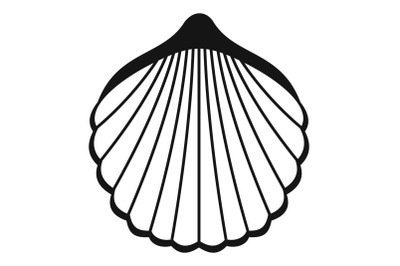 Beautiful shell icon, simple style