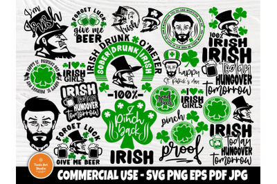 St Patrick&#039;s Day SVG Bundle, Irish Svg, tshirts