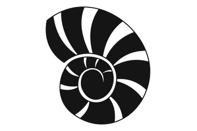 Reef shell icon, simple style