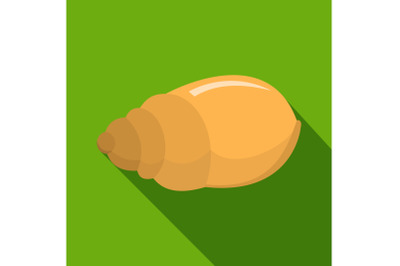 Single shell icon, flat style