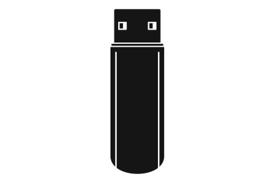 Big flash drive icon, simple style