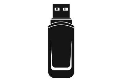 Mini flash drive icon, simple style