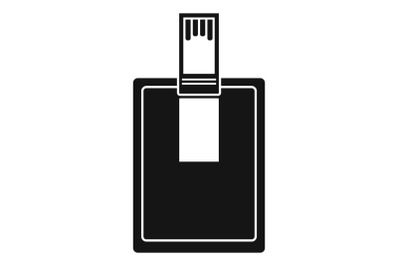 Key connector icon, simple style