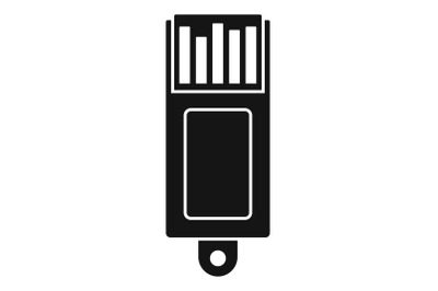 Information usb icon, simple style