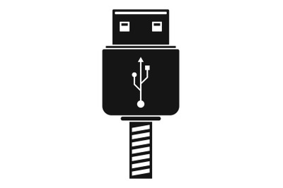 Memory flash drive icon, simple style