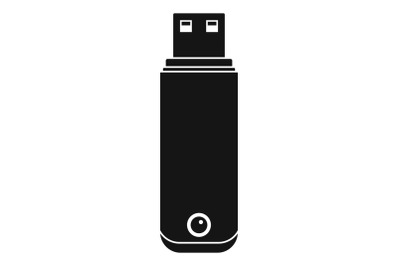 Digital flash drive icon, simple style