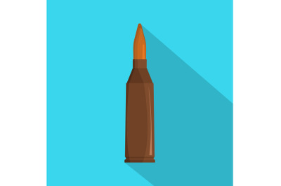 Ammunition icon, flat style