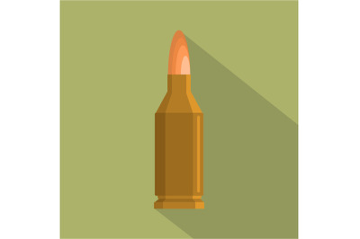 Small cartridge icon, flat style