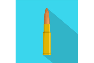 Big bullet icon, flat style