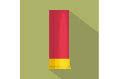 Large cartridge icon, flat style