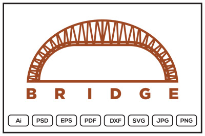 Bridge logo design illustration