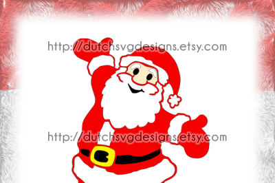 Santa Claus cutting file and/or printable, in Jpg Png SVG EPS DXF for Cricut & Silhouette, plotter hobby, christmas xmas, Père noël, kids shirt