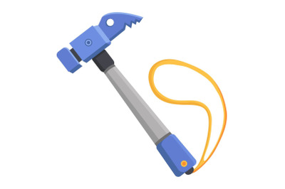 Hammer icon, flat style