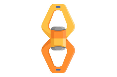 Alpinism icon, flat style